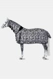 Derka siatkowa z kołnierzem DEFENDER - Horze - zebra print 