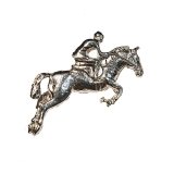 Broszka koń i jeżdziec - Wróbel