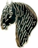 Znaczek ozdobny głowa konia