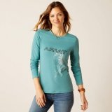 Bluzka damska SILHOUETTE T-shirt - Ariat - arctic