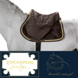 Pokrowiec na siodło Eskadron GLOSSY QUILTED Heritage 2019/20 - black mocca