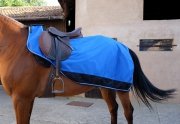 Derka treningowa podszyta polarem 0g 1200D - Equi-Theme - blue/black