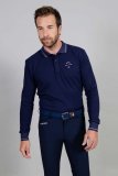 Koszulka męska PABLO LS POLO AW23 - Harcour - navy