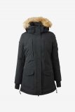 Kurtka parka zimowa BROOKE damska - Horze - czarny