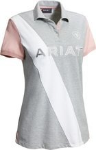 Koszulka damska TARYN POLO SS20 - ARIAT - heather gray/bridal rose 