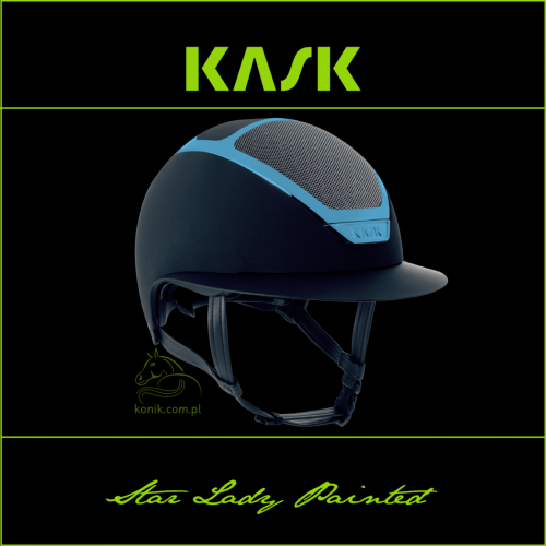 Kask Star Lady Painted - KASK - granat/niebieski - roz. 55-56