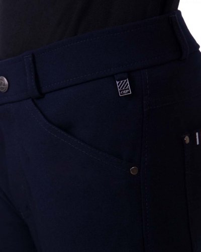 Bryczesy młodzieżowe Novan Knee AW 22/23 - QHP - navy