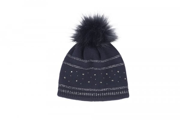 Czapka zimowa z pomponem - Pikeur - navy