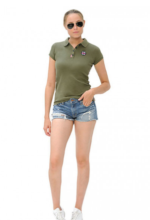 Koszulka Lineah Polo - SPOOKS - light olive
