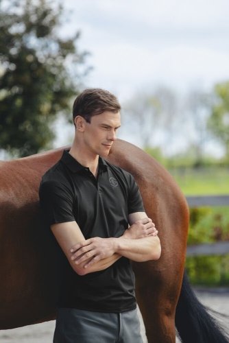 Koszulka męska POLO SHIRT MALE REFLEXX SS 23 - Eskadron - deepgrey