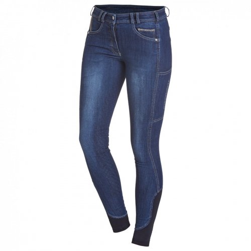 Bryczesy damskie DELIA FS SS22 - Schockemohle - jeans blue
