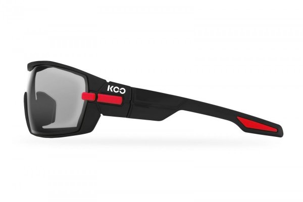 Okulary KOO Open - Smoke Mirror - black/red