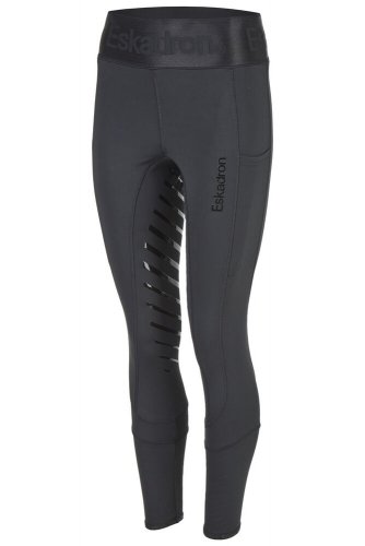 Legginsy jeździeckie damskie DYNAMIC - EQUESTRIAN FANATICS AW21 - Eskadron - black