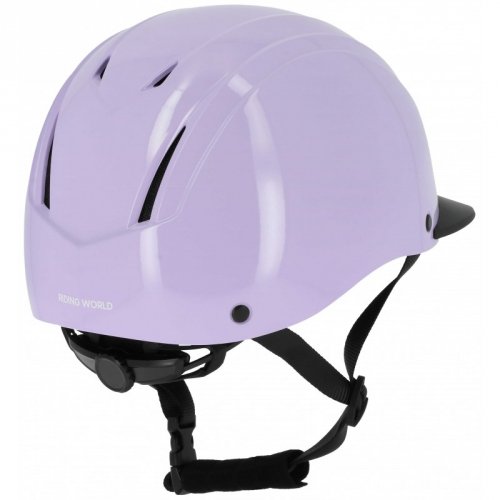 Kask jeździecki TOPY - RIDING WORLD - lila