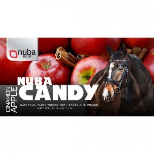 Cukierki Nuba Candy Apple&amp;Cinnamon 2 kg - Nuba Equi - jabłko z cynamonem
