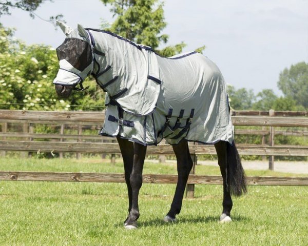 Derka siatkowa z kapturem - QHP - grey