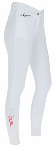 Bryczesy Janne x PinkRibbon - Covalliero - white 