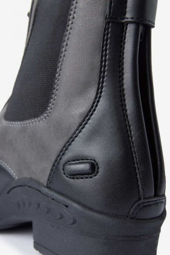 Sztyblety ze skóry syntetycznej dwukolorowe Kilkenny - HORZE - black/grey