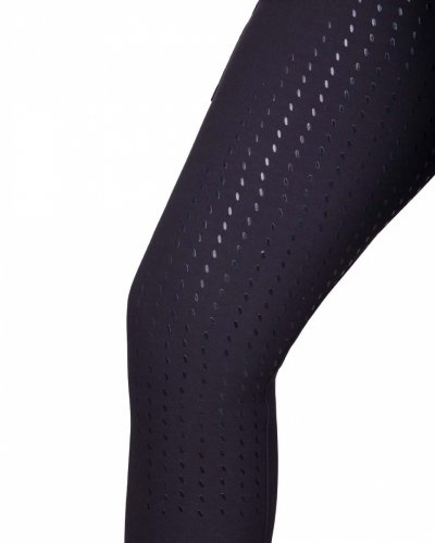 Bryczesy damskie z wysokim stanem KEA - QHP - black