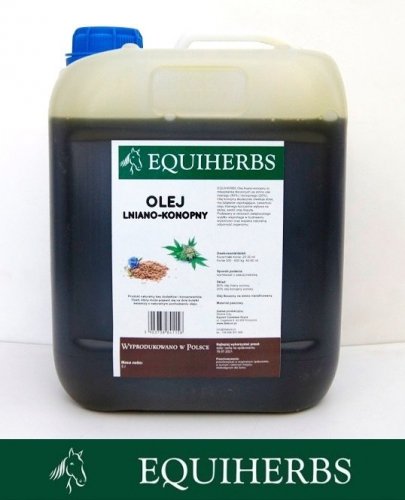 Olej lniano - konopny 5L - EQUIHERBS