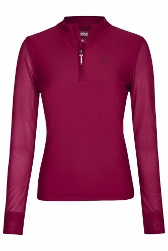 Bluzka damska LONGSLEEVE HALF-ZIP REFLEXX SS 23 - Eskadron - berryfusion