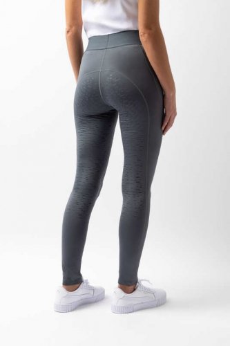 Legginsy jeździeckie damskie MAIA - Horze - thundercloud blue