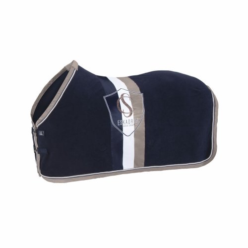 Derka polarowa FLEECE STRIPE Classic Sports SS24 - Eskadron - navy