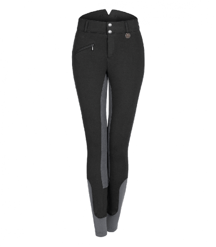 Bryczesy młodzieżowe Fun Sport High Waist - ELT - black/asphalt