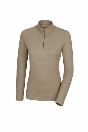 Bluzka damska ZIP SHIRT 4271 SPORTS - Pikeur - soft taupe