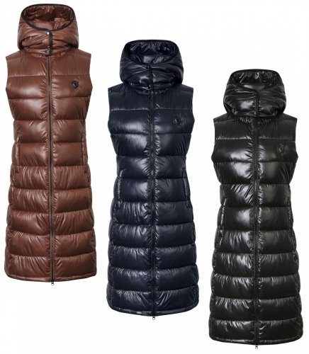 Długa kamizelka zimowa damska AW23 - Covalliero