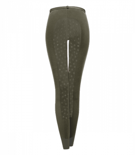 Bryczesy THERMO FUN SPORT SILICONE damskie - pełny lej silikonowy - Waldhausen - khaki