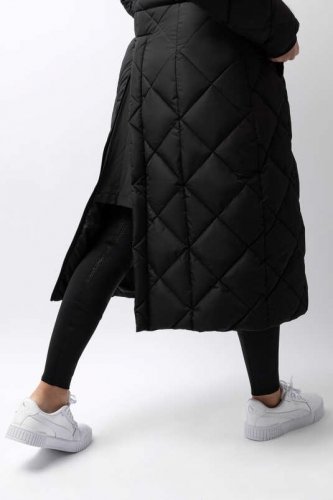 Płaszcz damski  ocieplany GEM- Anthracite Dark Grey - B//Vertigo 