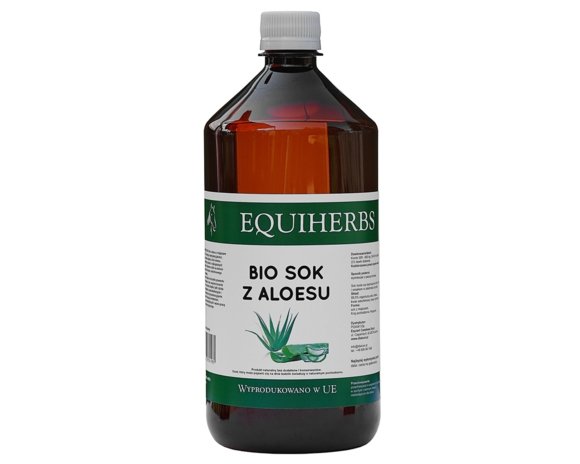 BIO Sok z aloesu z miąższem 1 litr - EQUIHERBS