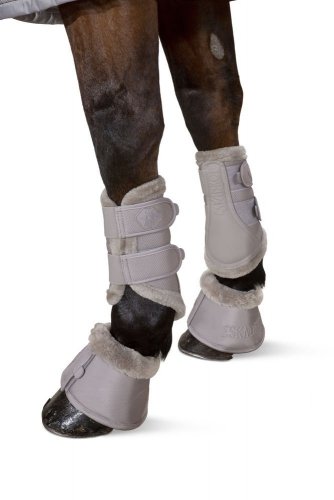 Kaloszki Eskadron FAUX FUR - CLASSIC SPORTS - jesień-zima 2019/2020 - softgrey