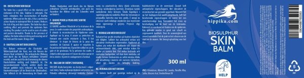 Balsam do skóry z biosiarką 300ml - HIPPIKA.COM
