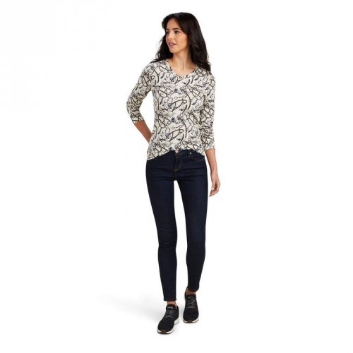 Bluzka damska MELANGE PRINT - Ariat - oatmeal