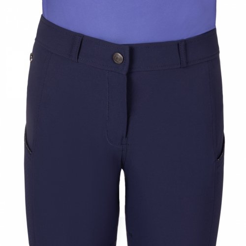 Bryczesy jeździeckie młodzieżowe Nyomi Junior Leg Grip SS25 - QHP