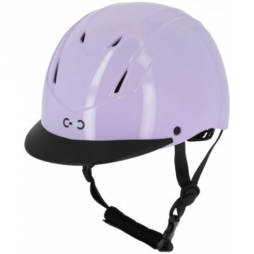 Kask jeździecki TOPY - RIDING WORLD - lila