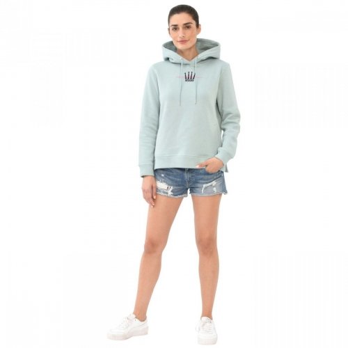 Bluza damska z kapturem LUHNA SS22 - Spooks - powder mint