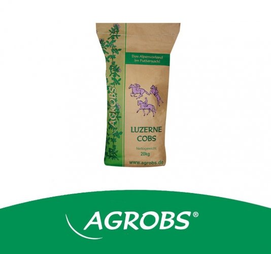 Luzernecobs - 100% lucerny w formie trawokulek 20 kg - AGROBS