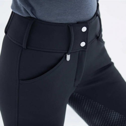 Bryczesy zimowe Thermo Softshell GRAND PRIX damskie - Horze - czarny