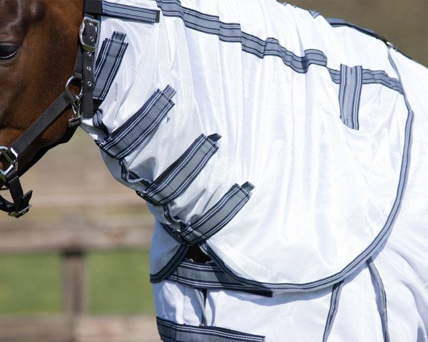 Derka siatkowa z kołnierzem TECHNICAL - QHP - white 