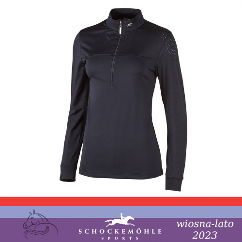 Bluzka damska PENELOPE SS 2023 - Schockemohle - dark blue