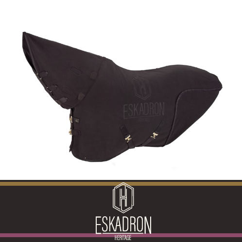 Derka polarowa z kołnierzem DOUBLE-FLEECE HIGH NECK Heritage AW 25/26 - Eskadron - black truffle