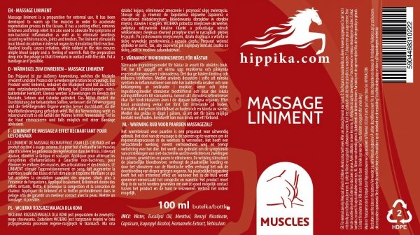 Wcierka rozgrzewająca 100ml - HIPPIKA.COM