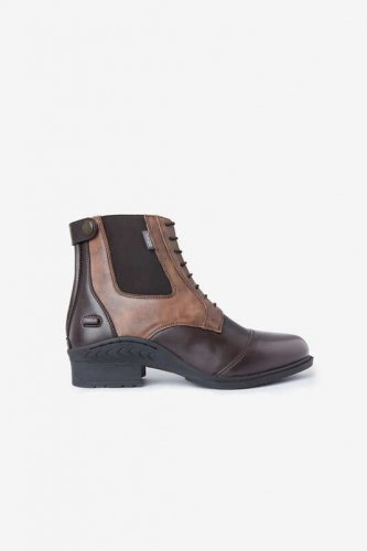 Sztyblety ze skóry syntetycznej dwukolorowe Kilkenny - HORZE - dark brown/light brown