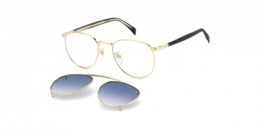 OKULARY KOREKCYJNE DAVID BECKHAM DB 1144CS RHL 52 ROZMIAR M + NAKŁADKA Z POLARYZACJĄ