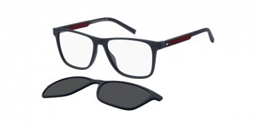 OKULARY KOREKCYJNE TOMMY HILFIGER TH 2203C 8RU 55 ROZMIAR M + NAKŁADKA Z POLARYZACJĄ