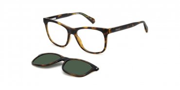OKULARY KOREKCYJNE POLAROID PLD 6202CS 086 53 ROZMIAR M + NAKŁADKA Z POLARYZACJĄ