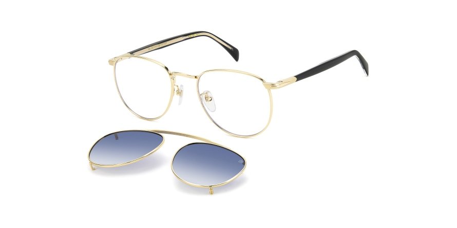 OKULARY KOREKCYJNE DAVID BECKHAM DB 1144CS RHL 52 ROZMIAR M + NAKŁADKA Z POLARYZACJĄ